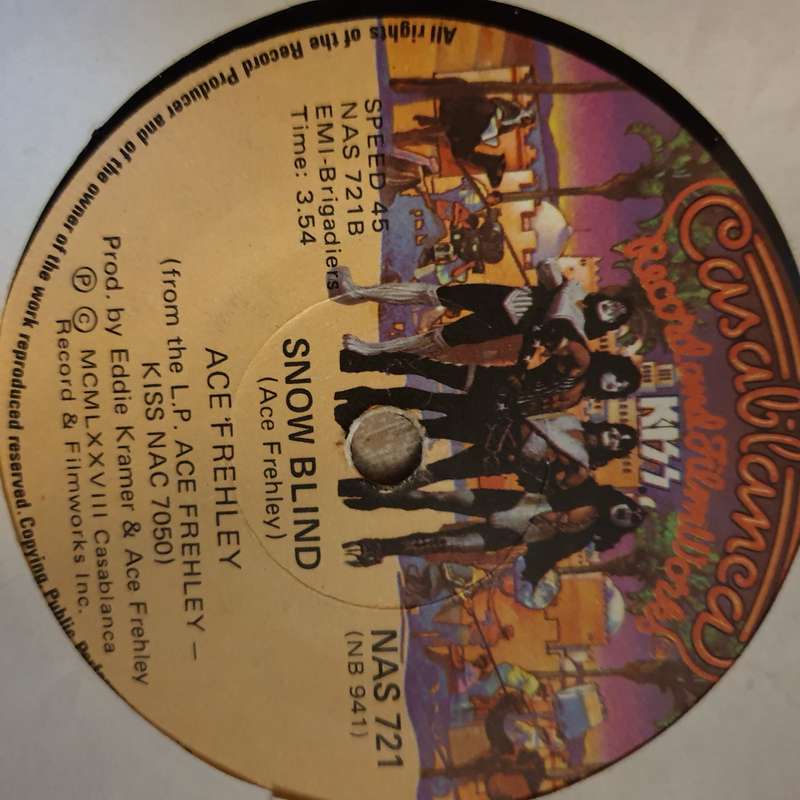 Ace Frehley  New York Groove - 7" Vinyl Record - Opened  - Very-Good Quality (VG)