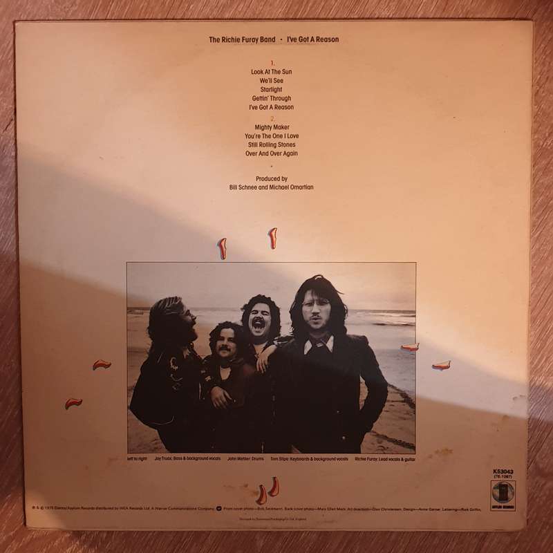 The Richie Furay Band  I've Got A Reason - Vinyl LP Record - Very-Good+ Quality (VG+)