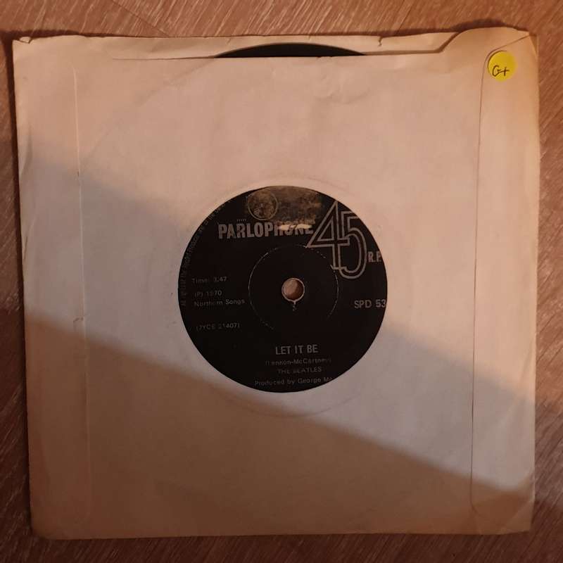 The Beatles  Let It Be - 7" Vinyl Record - Opened  - Good+ Quality (G+)