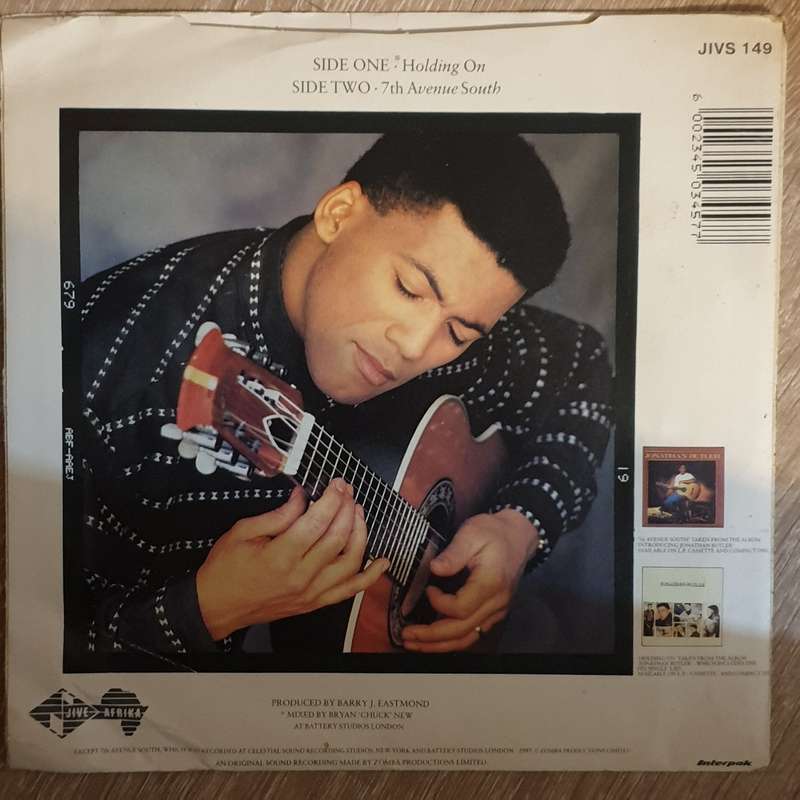 Jonathan Butler  Holding On / 7th Avenue South - 7" Vinyl LP - Opened  - Very-Good+ Quality...