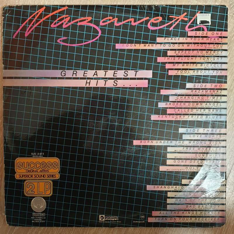 Nazareth  Greatest Hits - Double Vinyl LP Record  (VG)