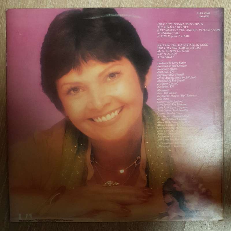 Billie Jo Spears  Love Ain't Gonna Wait For Us - Vinyl LP Record - Very-Good+ Quality (VG+)