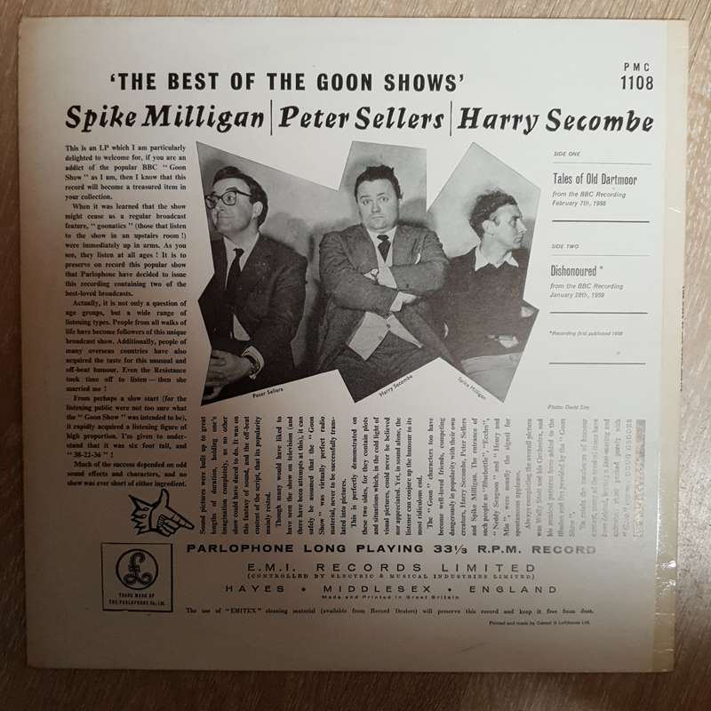 The Best Of The Goon Shows  - Vinyl LP Record - Opened  - Very-Good- Quality (VG-)