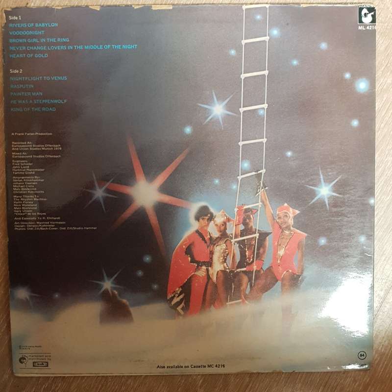 Boney M - Rivers Of Babylon  - Vinyl LP Record - Opened  - Very-Good- Quality (VG-)
