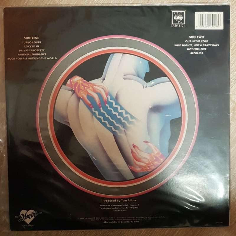 Judas Priest  Turbo - Vinyl Record - Very-Good+ Quality (VG+)