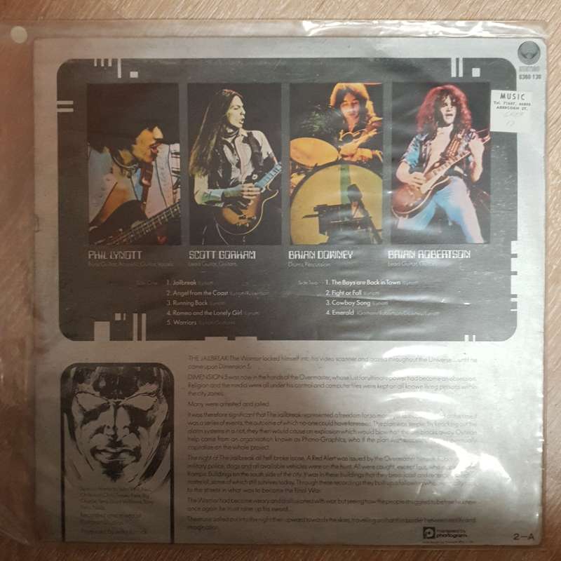 Thin Lizzy  Jailbreak - Vinyl LP Record - Very-Good+ Quality (VG+)