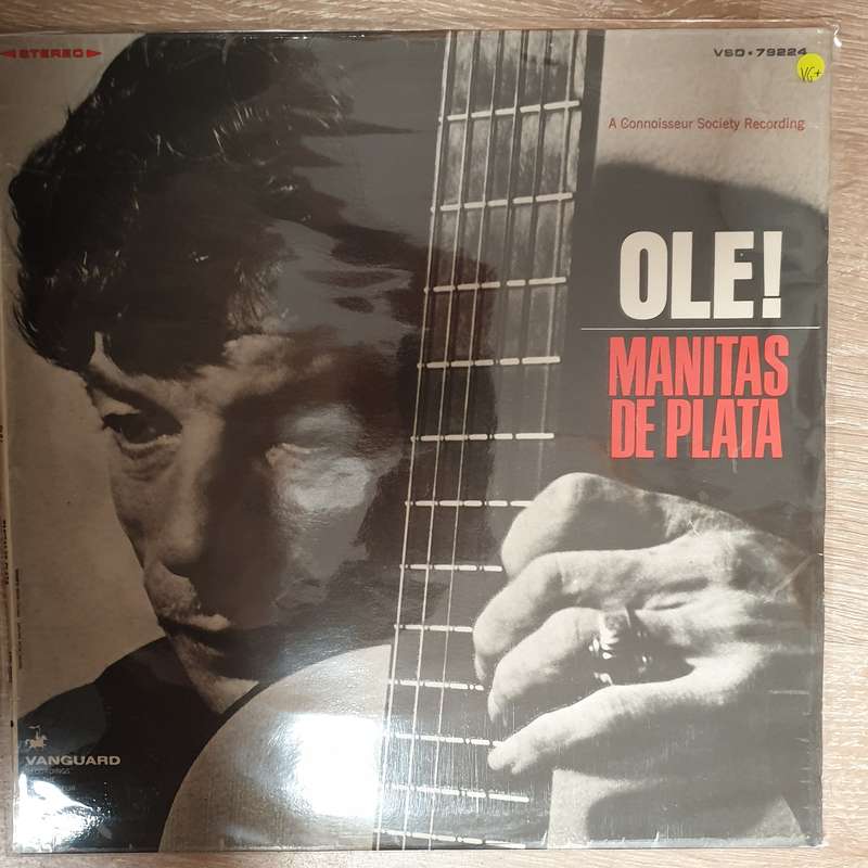 Manitas De Plata  Ole! - (A Connoisseue Society Recording) - Vinyl LP Record (VG+)