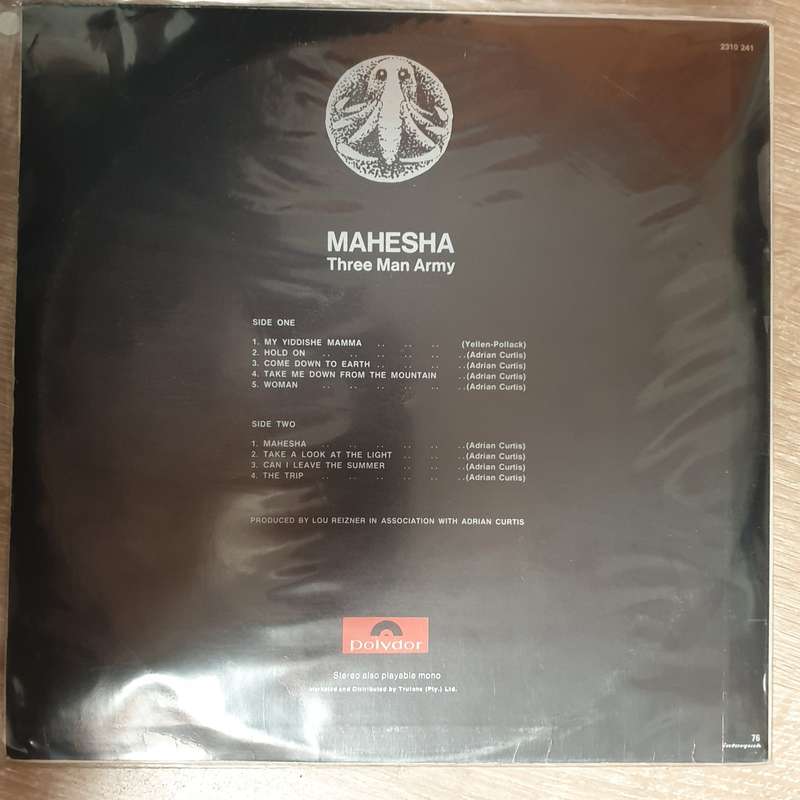 Three Man Army  Mahesha - Vinyl LP Record - Opened  - Very-Good+ Quality (VG+)