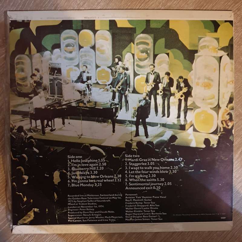 Fats Domino  'Hello Josephine' Live At Montreux - Vinyl LP Record - Opened  - Very-Good+ Qu...
