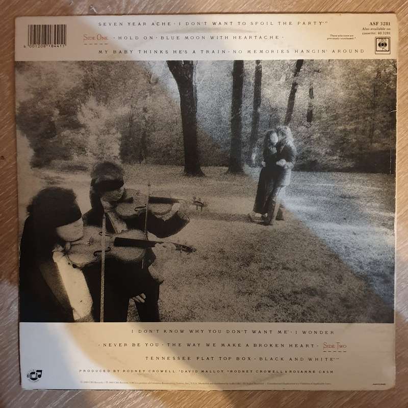 Rosanne Cash  Hits 1979-1989 - Vinyl LP Record - Opened  - Very-Good+ Quality (VG+)