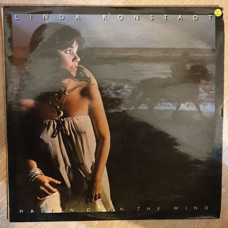 Linda Ronstadt  Hasten Down The Wind - Vinyl LP Record - Very-Good+ Quality (VG+)