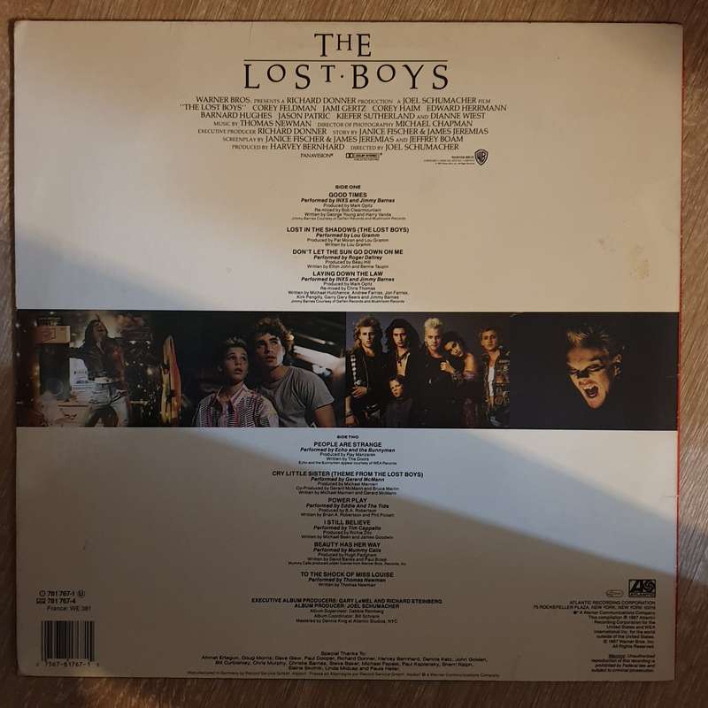The Lost Boys - Original Motion Picture Soundtrack  -  Vinyl LP Record - Opened  - Very-Good+ Qua...