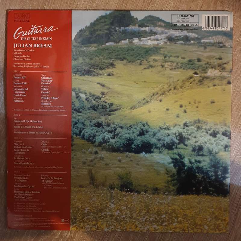 Julian Bream  Guitarra - The Guitar In Spain -  Double Vinyl LP Record - Opened  - Very-Goo...
