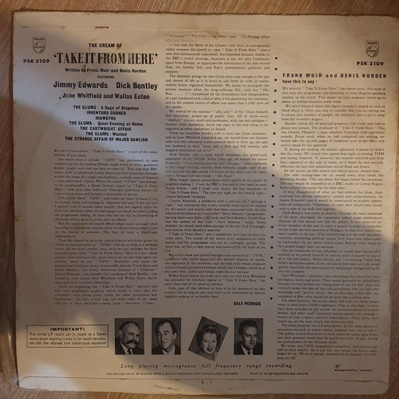Take It From Here - Jimmy Edwards, Dick Bentley, June Whitfield  - Vinyl LP Record - Opened  -...