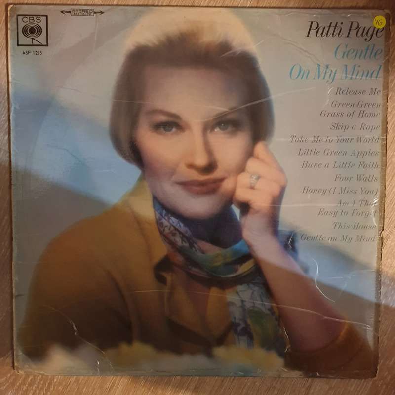 Patti Page  Gentle On My Mind -  Vinyl LP Record - Opened  - Very-Good Quality (VG)