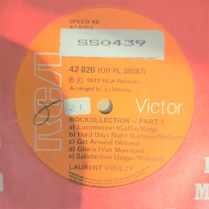 L Voulzy - Rockollection -   Vinyl 7" Record - Opened  - Very-Good+ Quality (VG+)