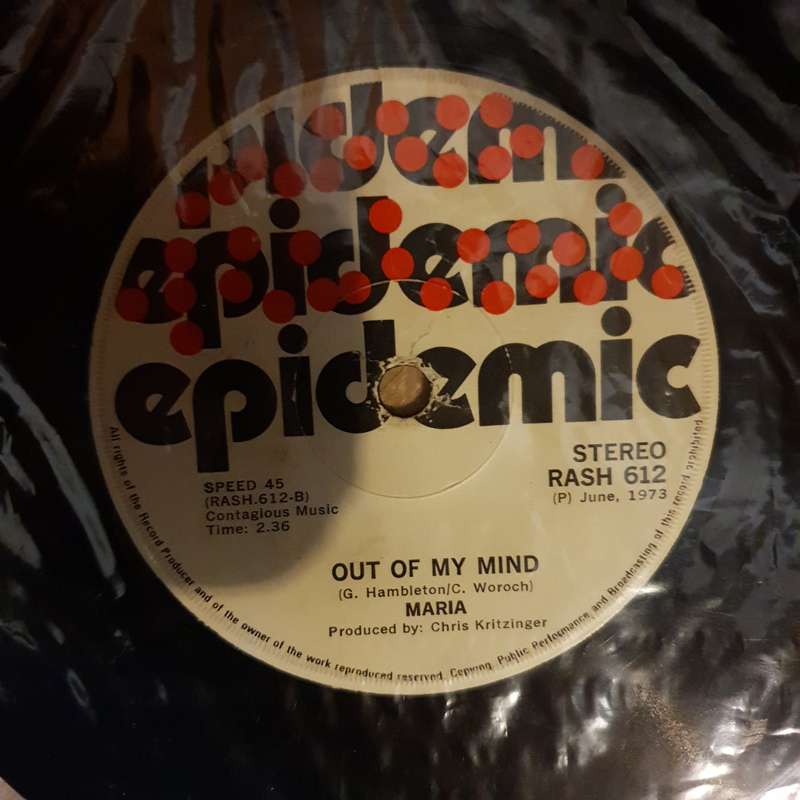 Maria - Out Of my Mind/Cap Your Hands.  -  Vinyl 7" Record - Opened  - Good Quality (G)