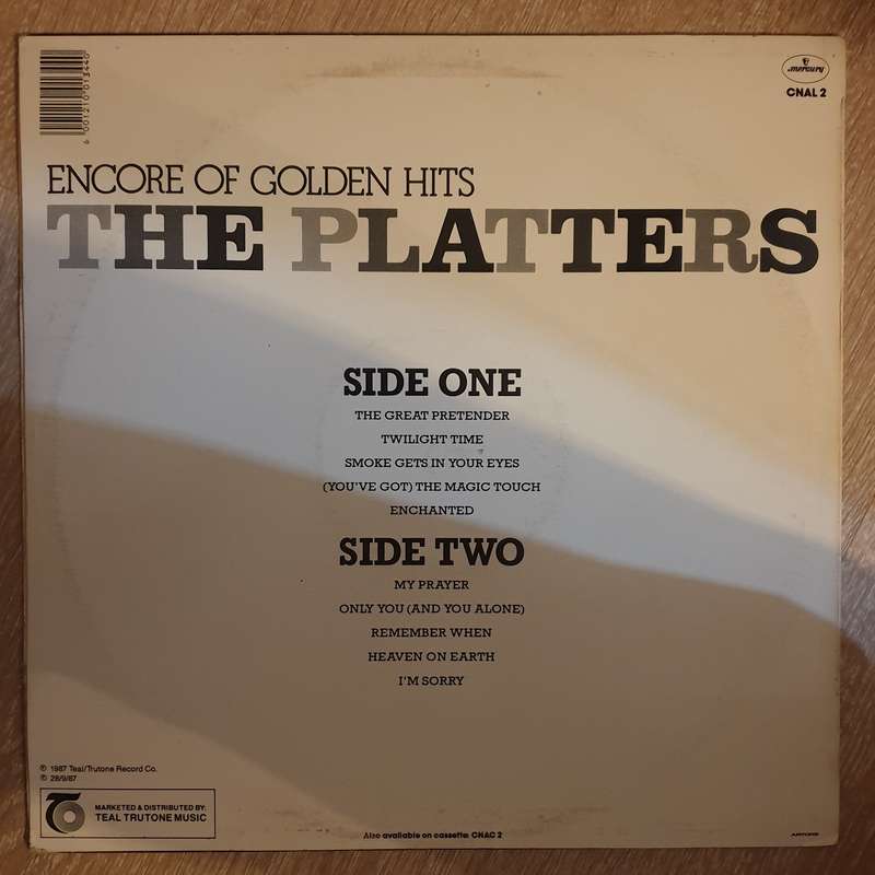 The Platters  Encore Of Golden Hits - Vinyl LP Record - Opened  - Very-Good Quality (VG)