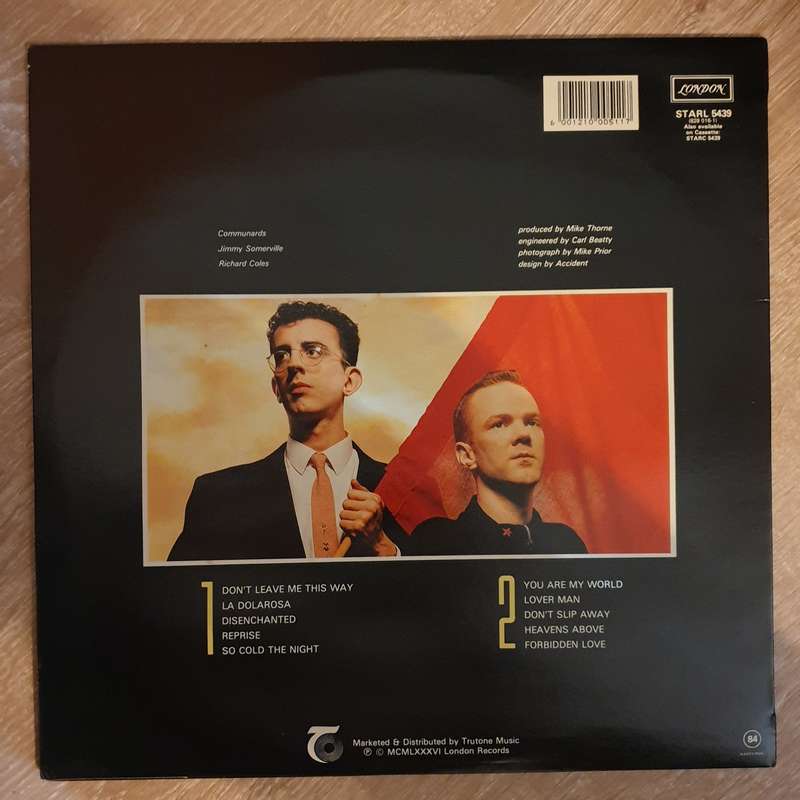 The Communards  Communards -  Vinyl LP - Opened  - Very-Good+ Quality (VG+)