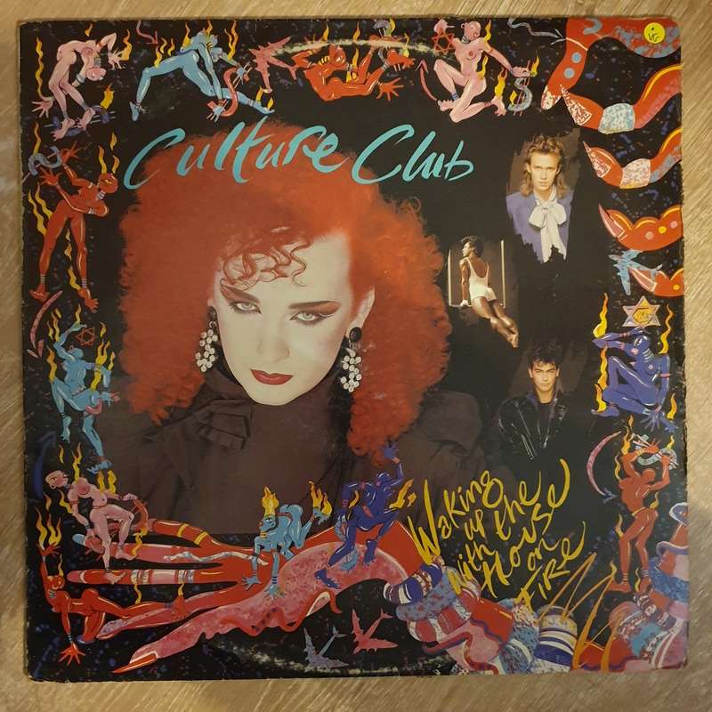 Culture Club  Waking Up With The House On Fire  Vinyl LP Record - Very-Good Quality (VG)