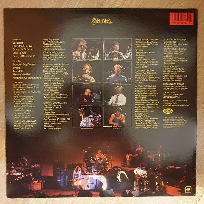 Santana  Freedom (US) -  Vinyl LP - Opened  - Very-Good+ Quality (VG+)