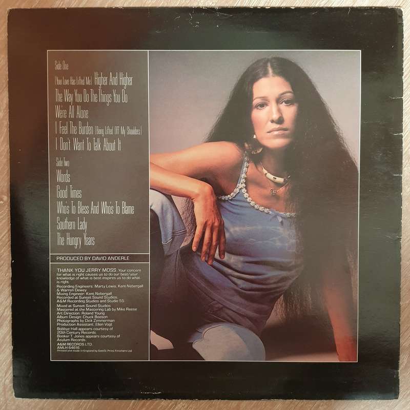 Rita Coolidge  Anytime... Anywhere -  Vinyl LP Record - Very-Good+ Quality (VG+)
