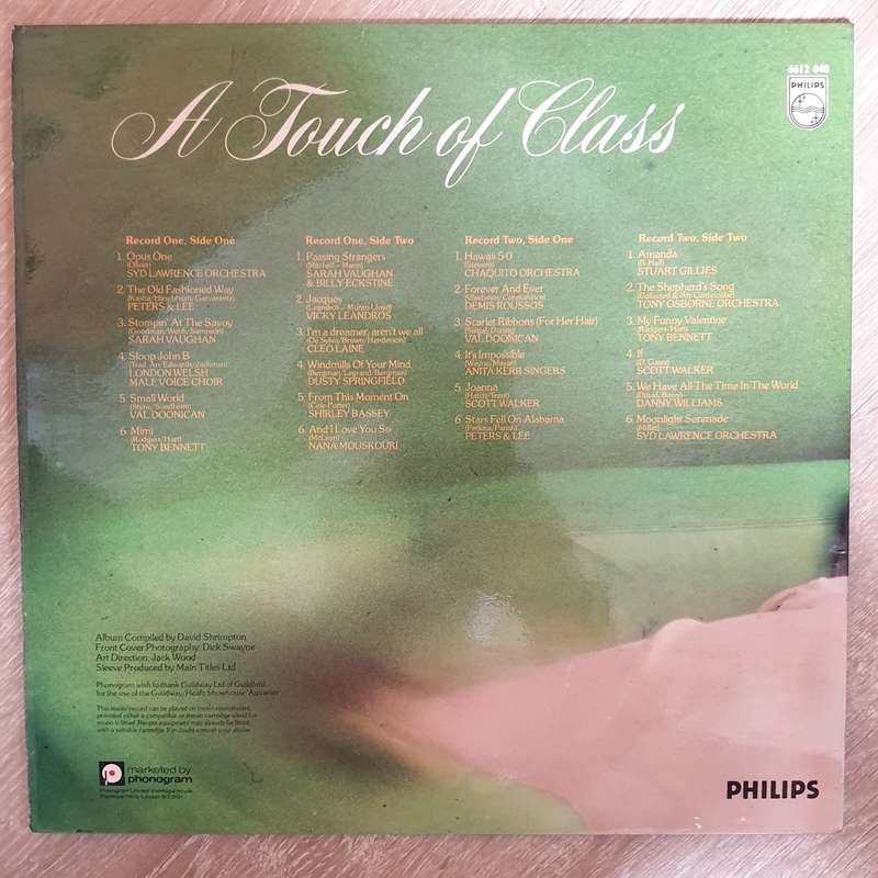 A Touch Of Class -  Double Vinyl LP Record - Very-Good+ Quality (VG+)