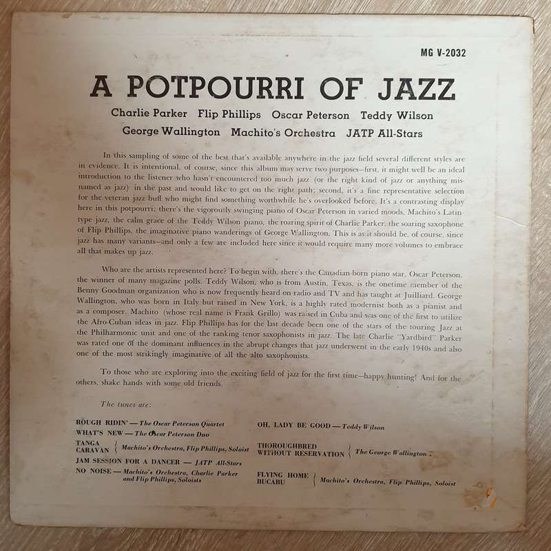 A Potpourri Of Jazz -  Vinyl LP Record - Opened  - Good+ Quality (G)