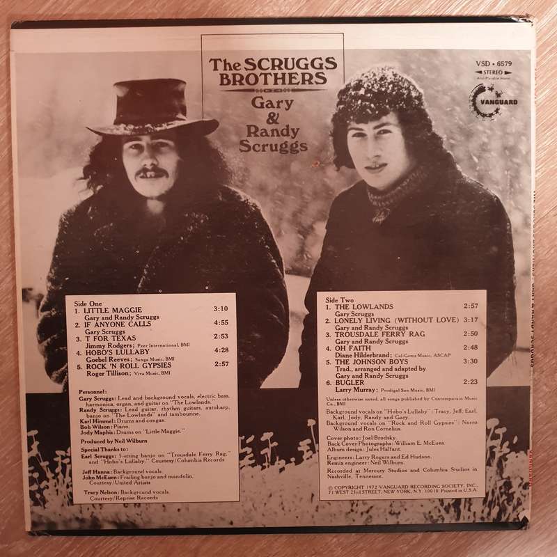 Gary & Randy Scruggs  The Scruggs Brothers - Vinyl LP Record - Opened  - Very-Good+ Quality...
