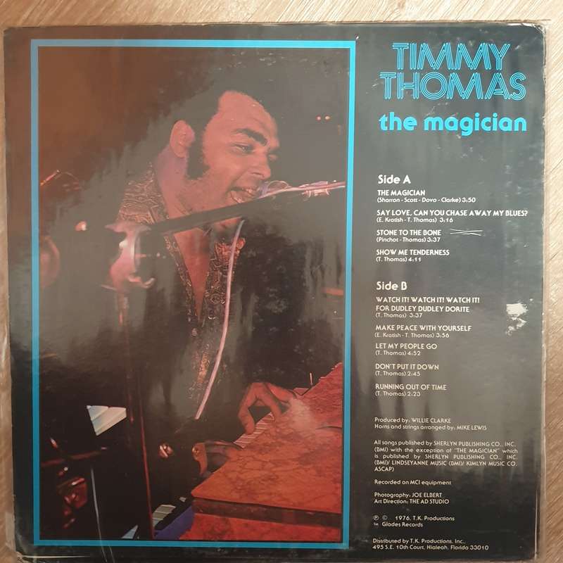 Timmy Thomas  The Magician - Vinyl LP Record - Opened  - Very-Good+ Quality (VG+)