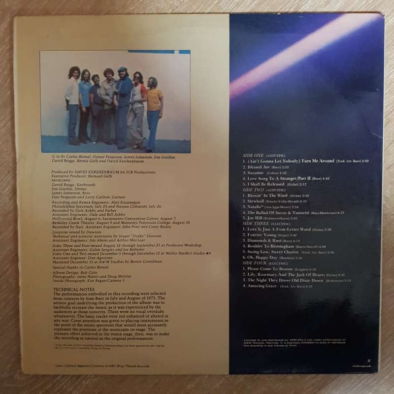 Joan Baez  From Every Stage - Vinyl LP Record - Very-Good+ Quality (VG+)