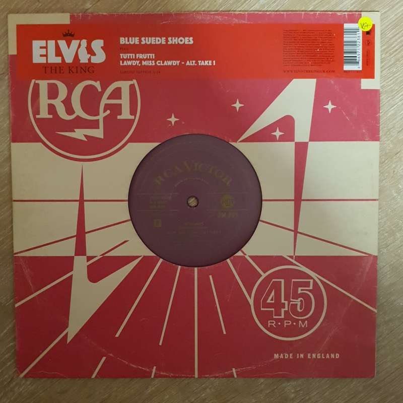 Elvis  Blue Suede Shoes (Limited Edition Numbered) - Vinyl 7" Record - Very-Good+ Quality (...