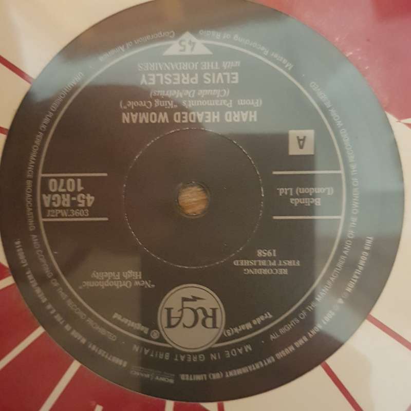 Elvis  Hard Headed Woman - Limited Edition - Numbered - Vinyl 7" Record - Sealed
