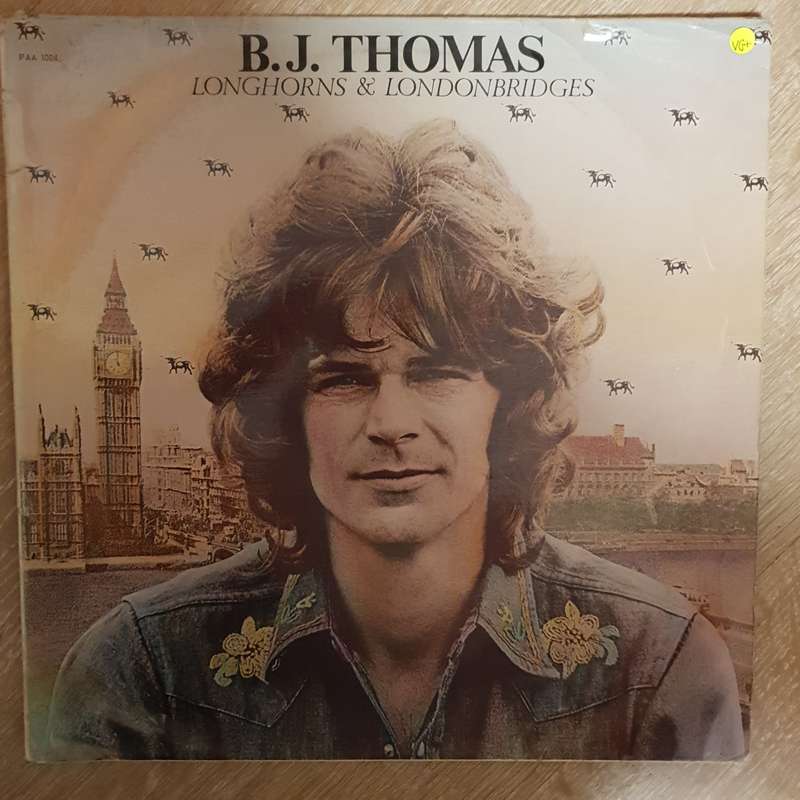B.J. Thomas  Longhorns & Londonbridges - Vinyl Record - Opened  - Very-Good+ Quality (VG+)