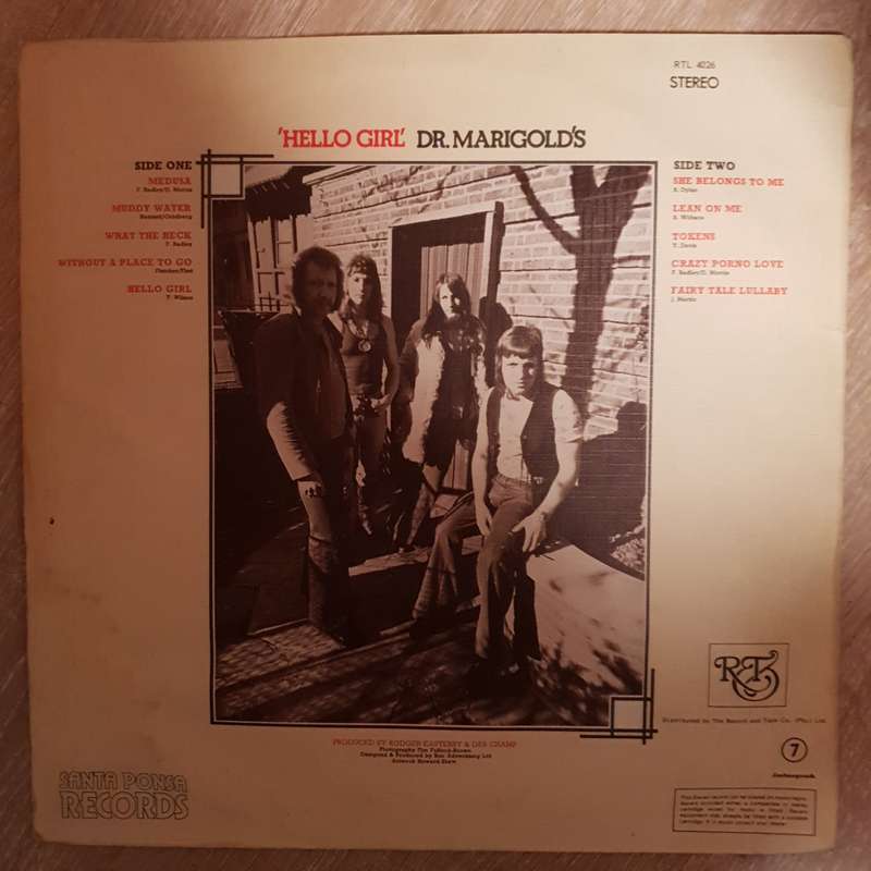 Dr. Marigold's  Hello Girl - Vinyl LP Record - Opened  - Very-Good+ Quality (VG+)