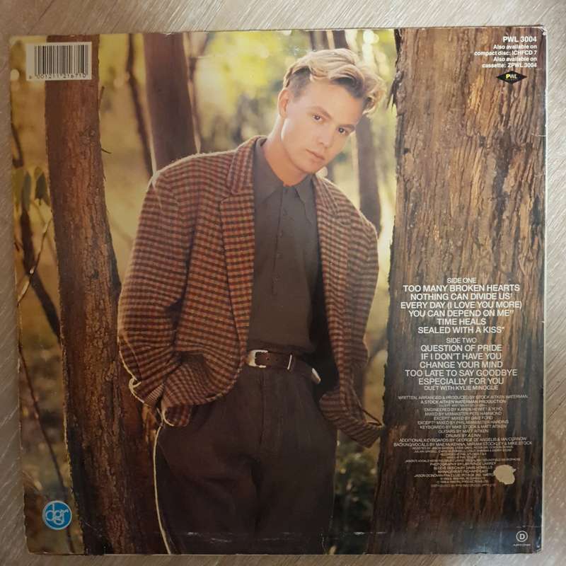 Jason Donovan - Ten Good Reasons - Vinyl LP Record - Opened  - Very-Good- Quality (VG-)