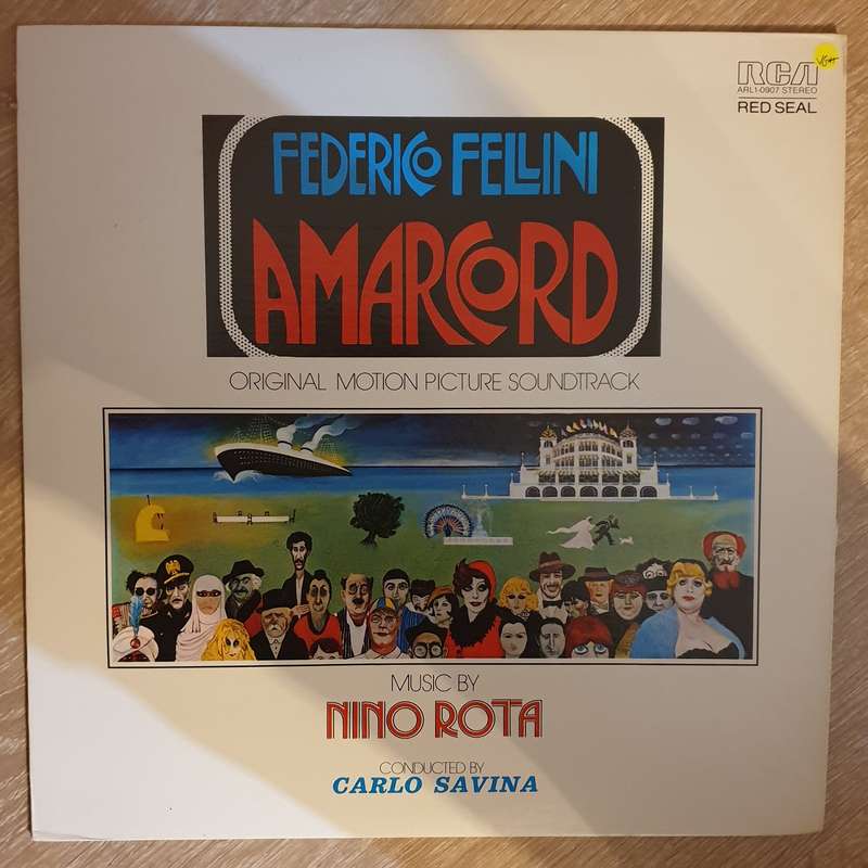 Amarcord - Nino Rota   - Vinyl Record - Opened  - Very-Good+ Quality (VG+)