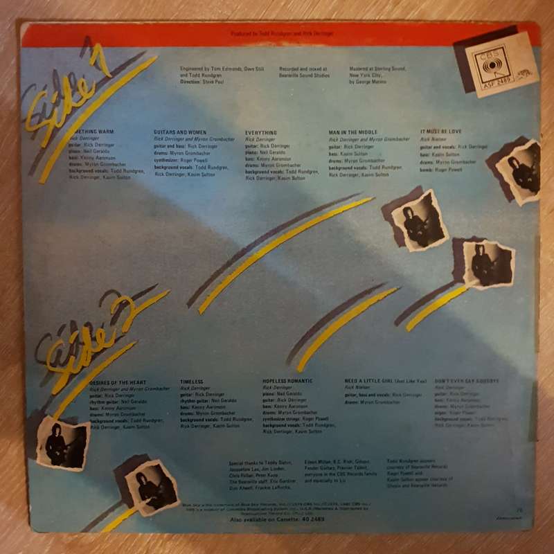 Rick Derringer  Guitar/s And Women - Vinyl Record - Opened  - Very-Good+ Quality (VG+)