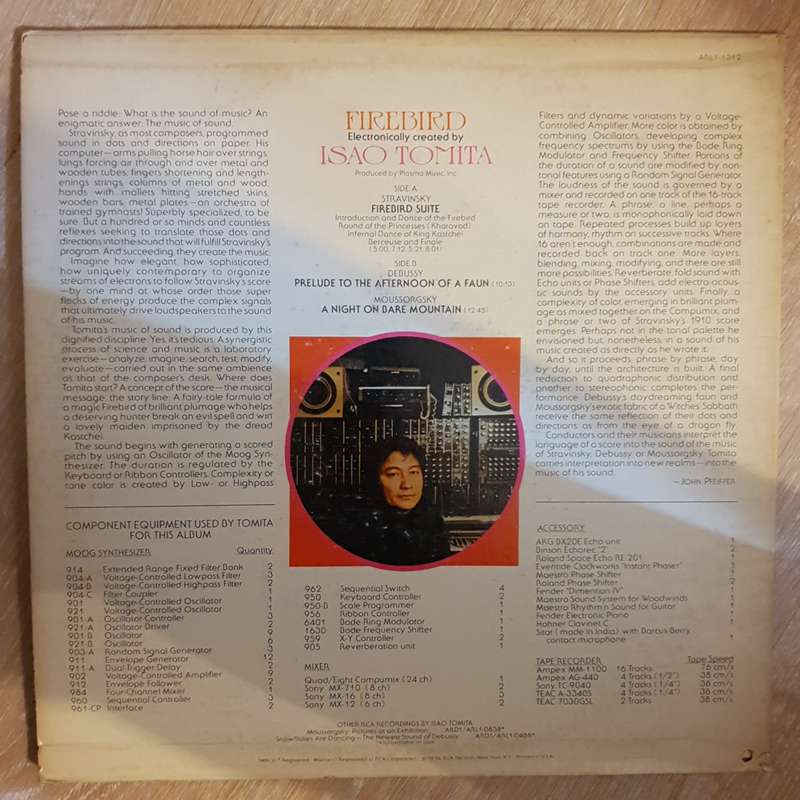 Tomita  Firebird - Vinyl LP Record - Opened  - Very-Good+ Quality (VG+)