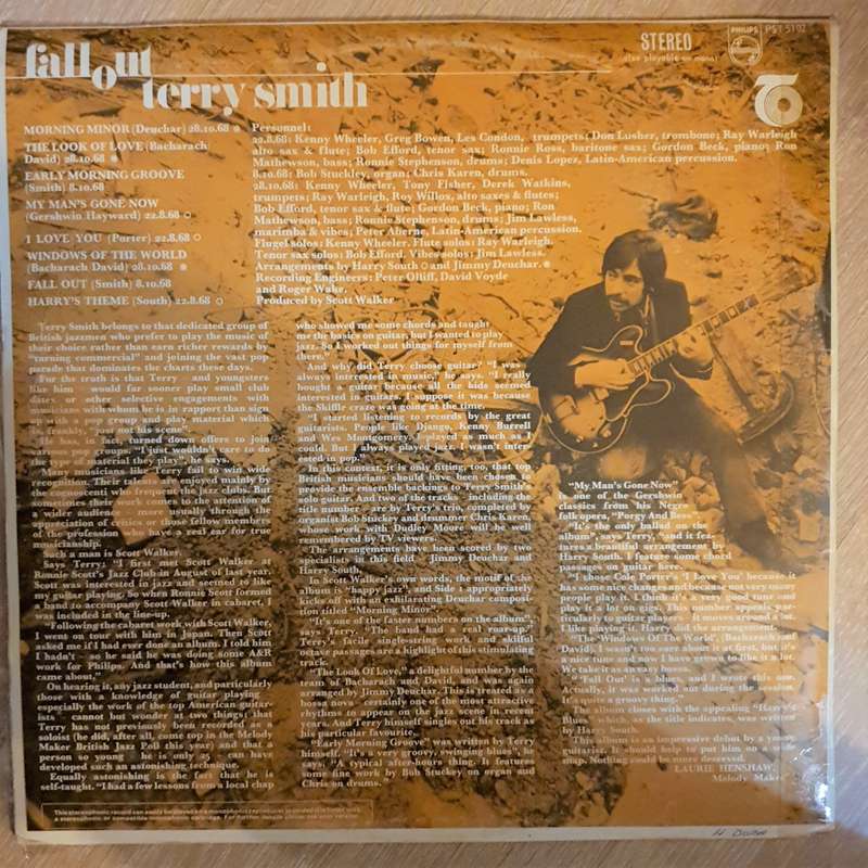 Terry Smith  Fall Out - Vinyl LP Record - Opened  - Very-Good+ Quality (VG+)