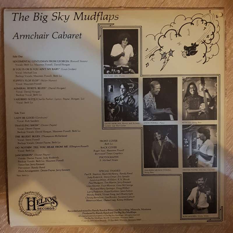 The Big Sky Mudflaps  Armchair Cabaret - Vinyl LP Record - Opened  - Very-Good+ Quality (VG+)