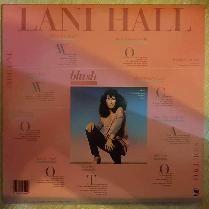 Lani Hall  Blush - Vinyl LP Record - Opened  - Very-Good+ Quality (VG+)