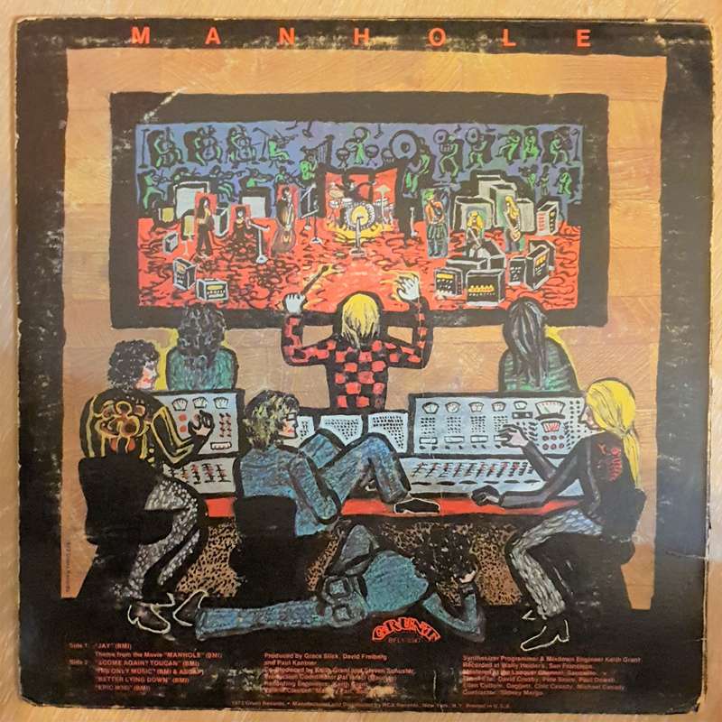 Grace Slick  Manhole  - Vinyl LP Record - Opened  - Very-Good Quality (VG)