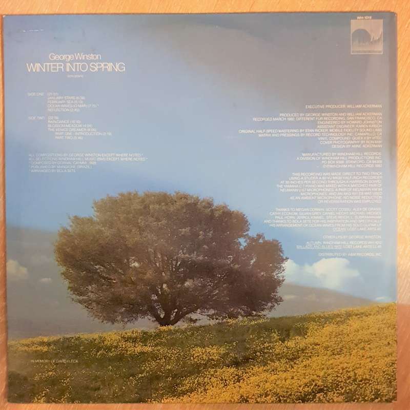 George Winston  Winter Into Spring - Vinyl LP Record - Opened  - Very-Good+ Quality (VG+)