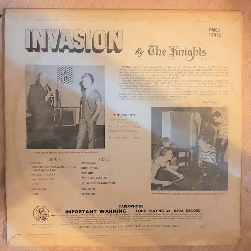 The Knights - Invasion - Vinyl LP Record - Opened  - Good+ Quality (G+)