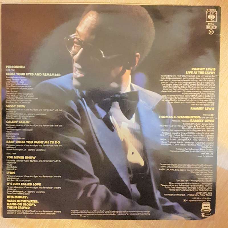 Ramsey Lewis  Live At The Savoy - Vinyl Record - Opened  - Very-Good+ Quality (VG+)