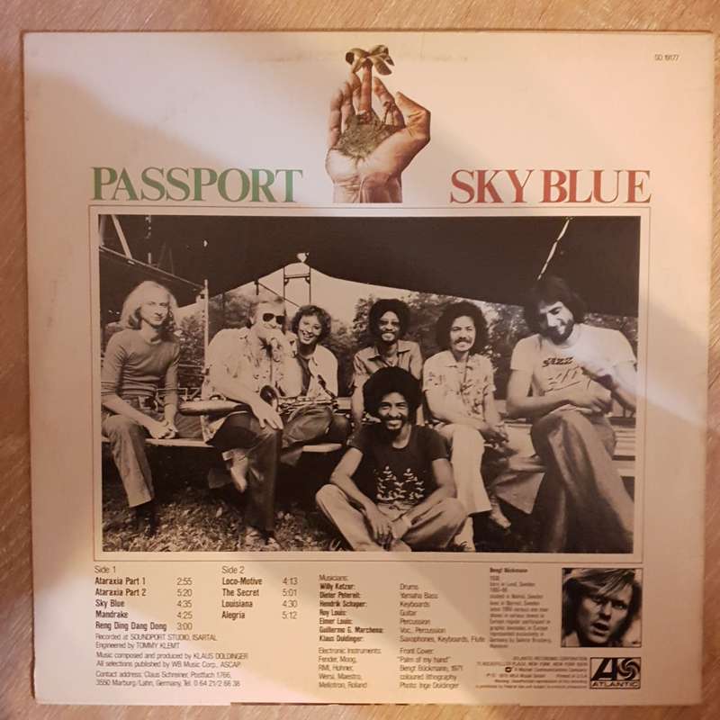 Passport  Sky Blue - Vinyl LP Record - Opened  - Very-Good- Quality (VG-)