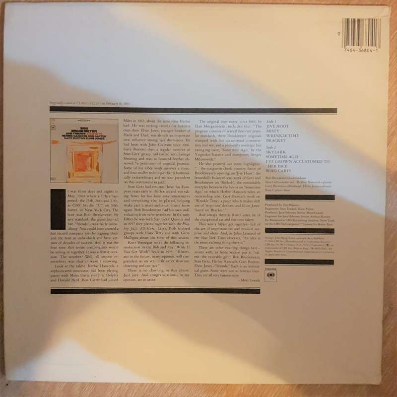 Bob Brookmeyer  Bob Brookmeyer And Friends - Vinyl LP Record - Very-Good+ Quality (VG+)