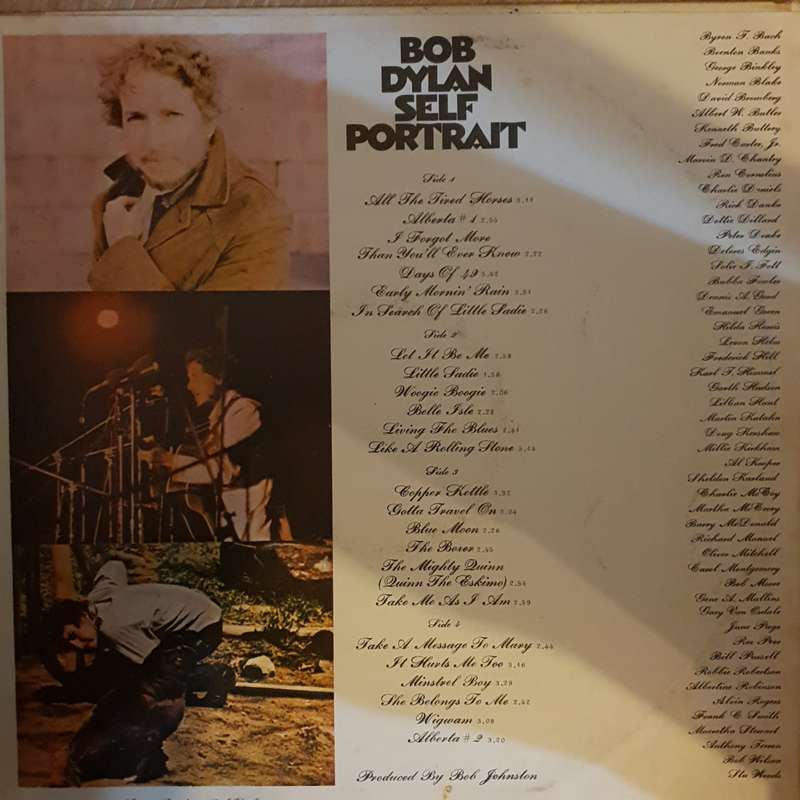 Bob Dylan  Self Portrait  - Double Vinyl LP Record - Opened  - Very-Good Quality (VG)
