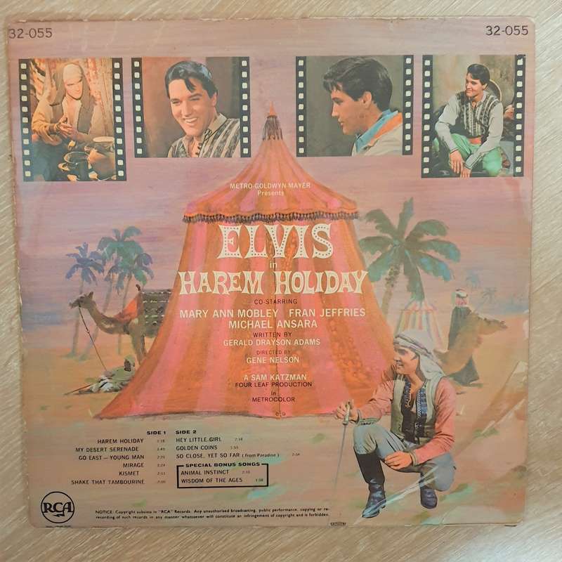Elvis Presley  Harum Scarum - Vinyl LP Record - Opened  - Very-Good- Quality (VG-)